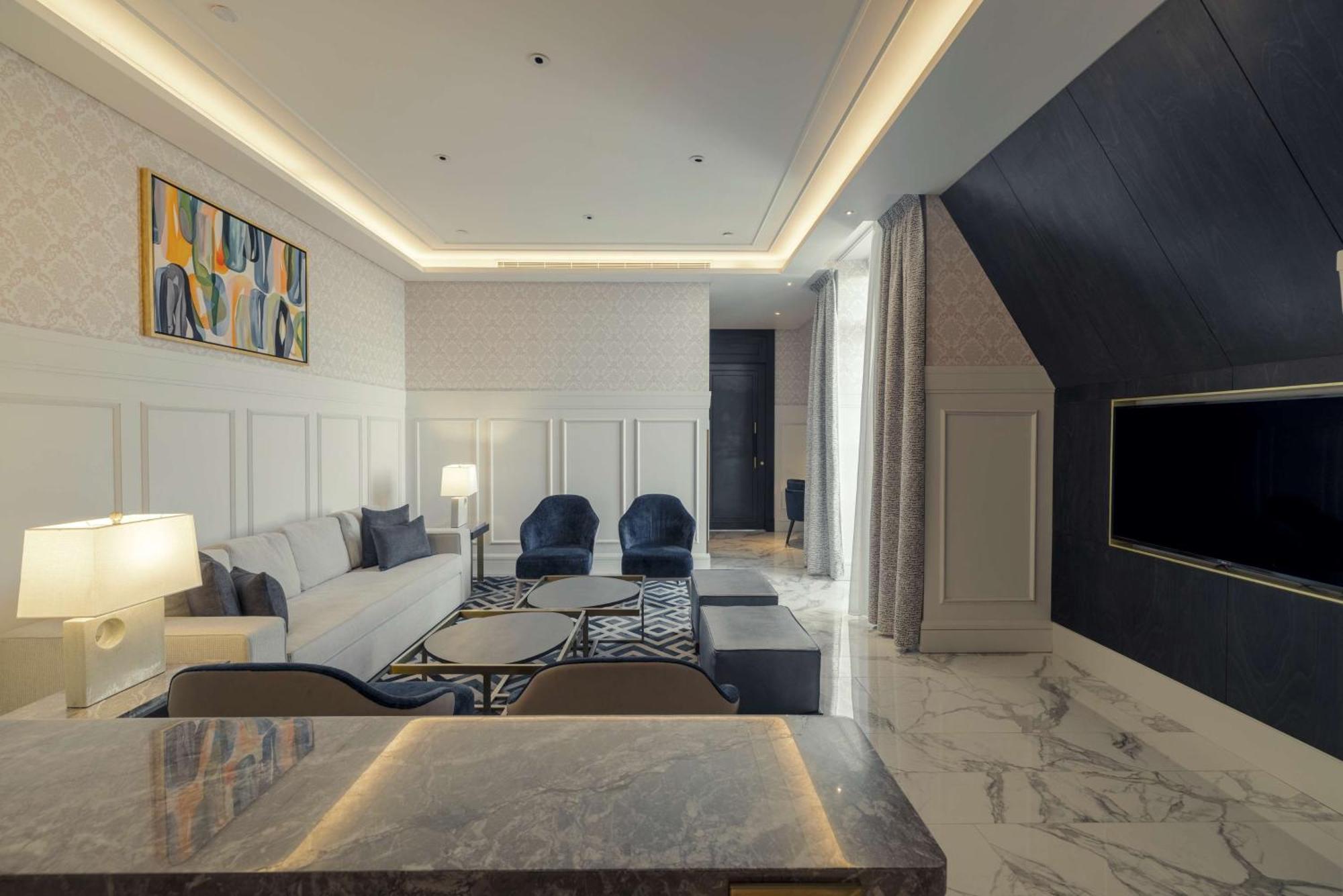 Mansard Riyadh, A Radisson Collection Hotel מראה חיצוני תמונה A 3D rendering of a living room
